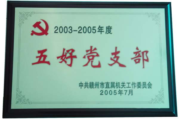 2003-2005年度赣州市五好党支部