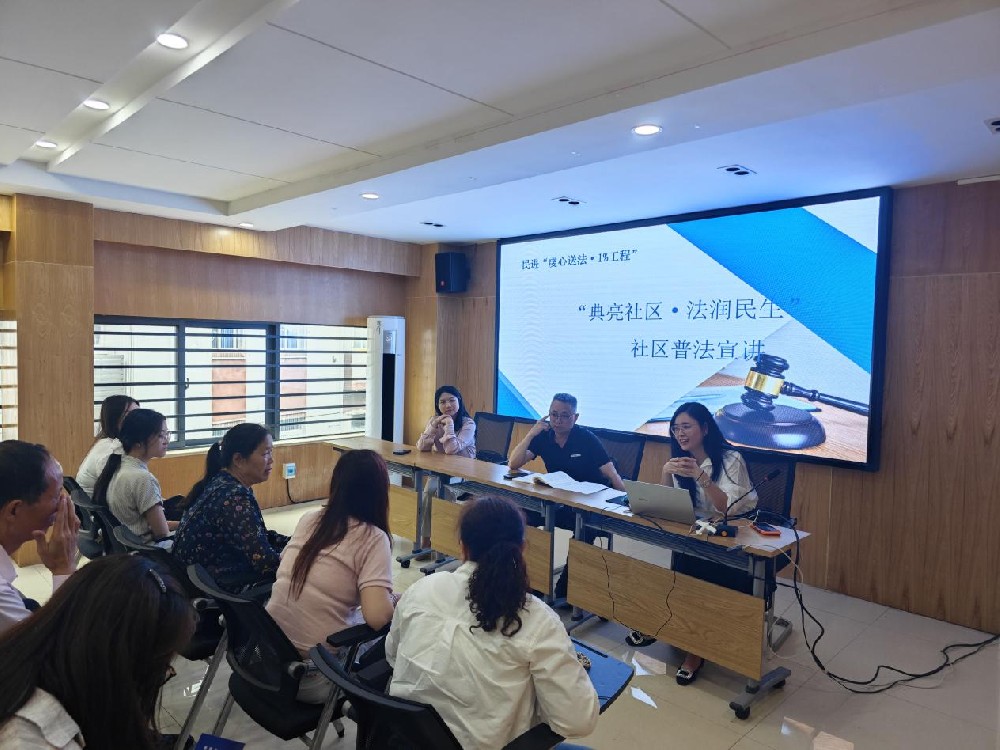 典亮社区 法润民生丨民进南芳法律支部开展民法典宣传月社区普法活动